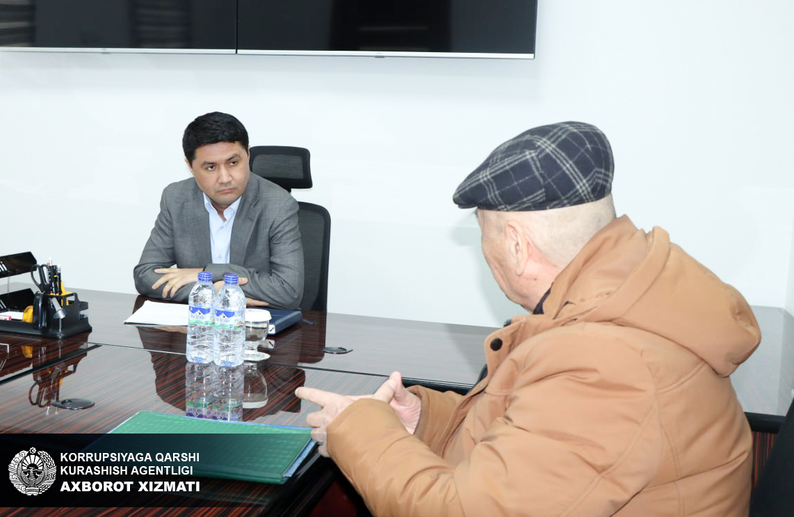 Agentlik direktorining navbatdagi shaxsiy qabuli bo‘lib o‘tdi