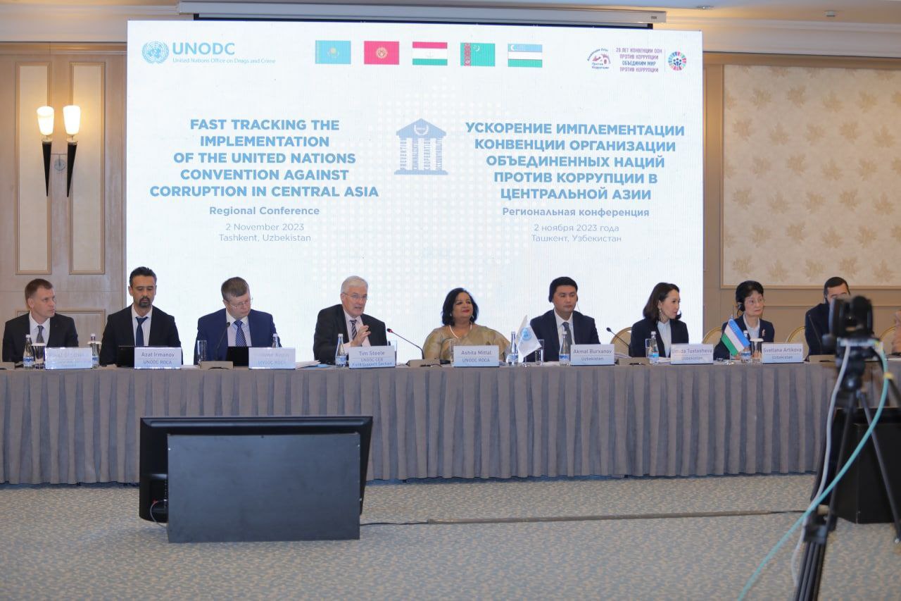 Markaziy Osiyoda Korrupsiyaga qarshi konvensiyani jadal amalga oshirish bo‘yicha mintaqaviy platformani ishga tushirish ko‘zda tutilmoqda