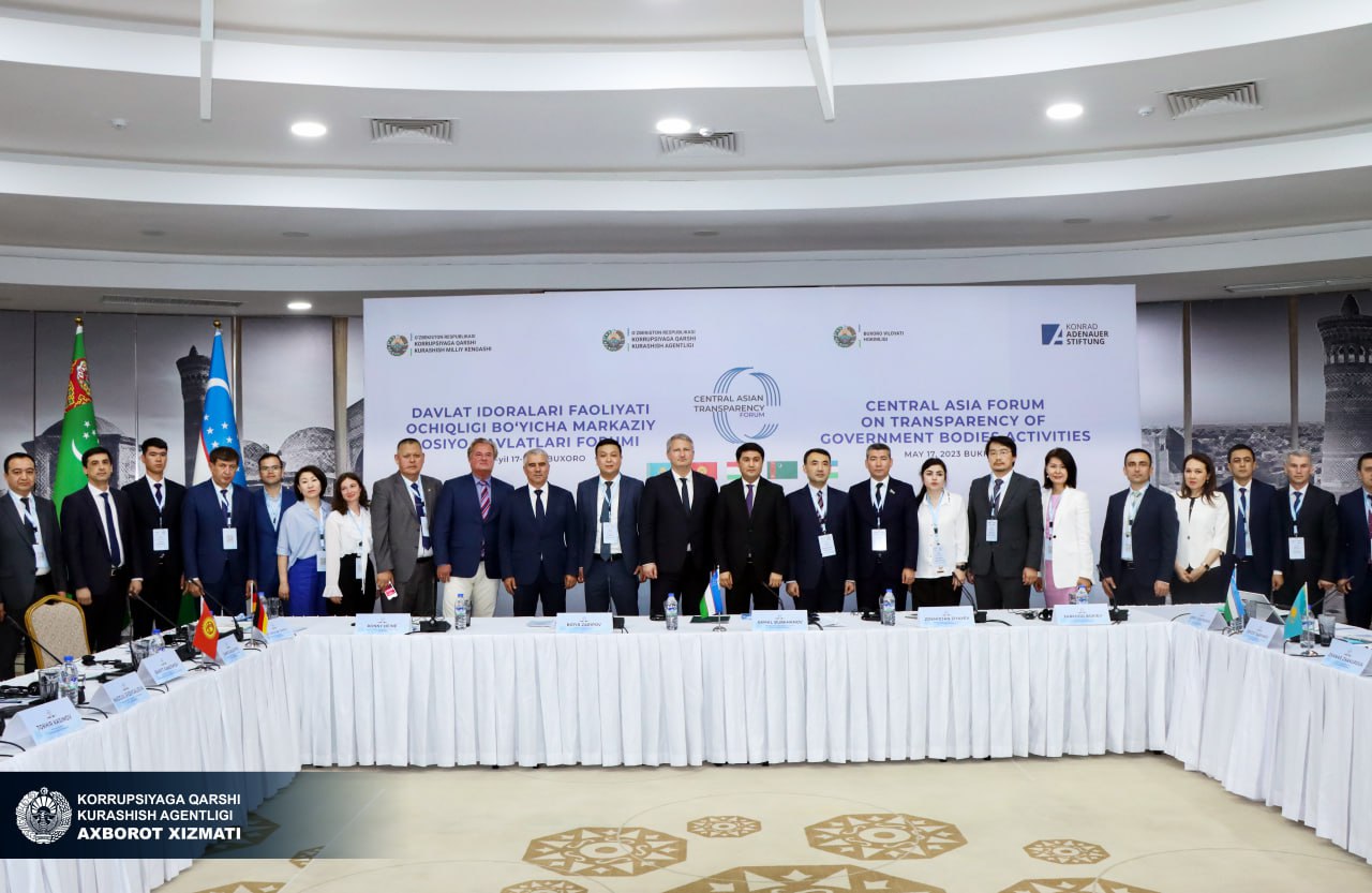  Davlat idoralari faoliyati ochiqligi bo‘yicha Markaziy Osiyo davlatlari forumi o‘tkazildi