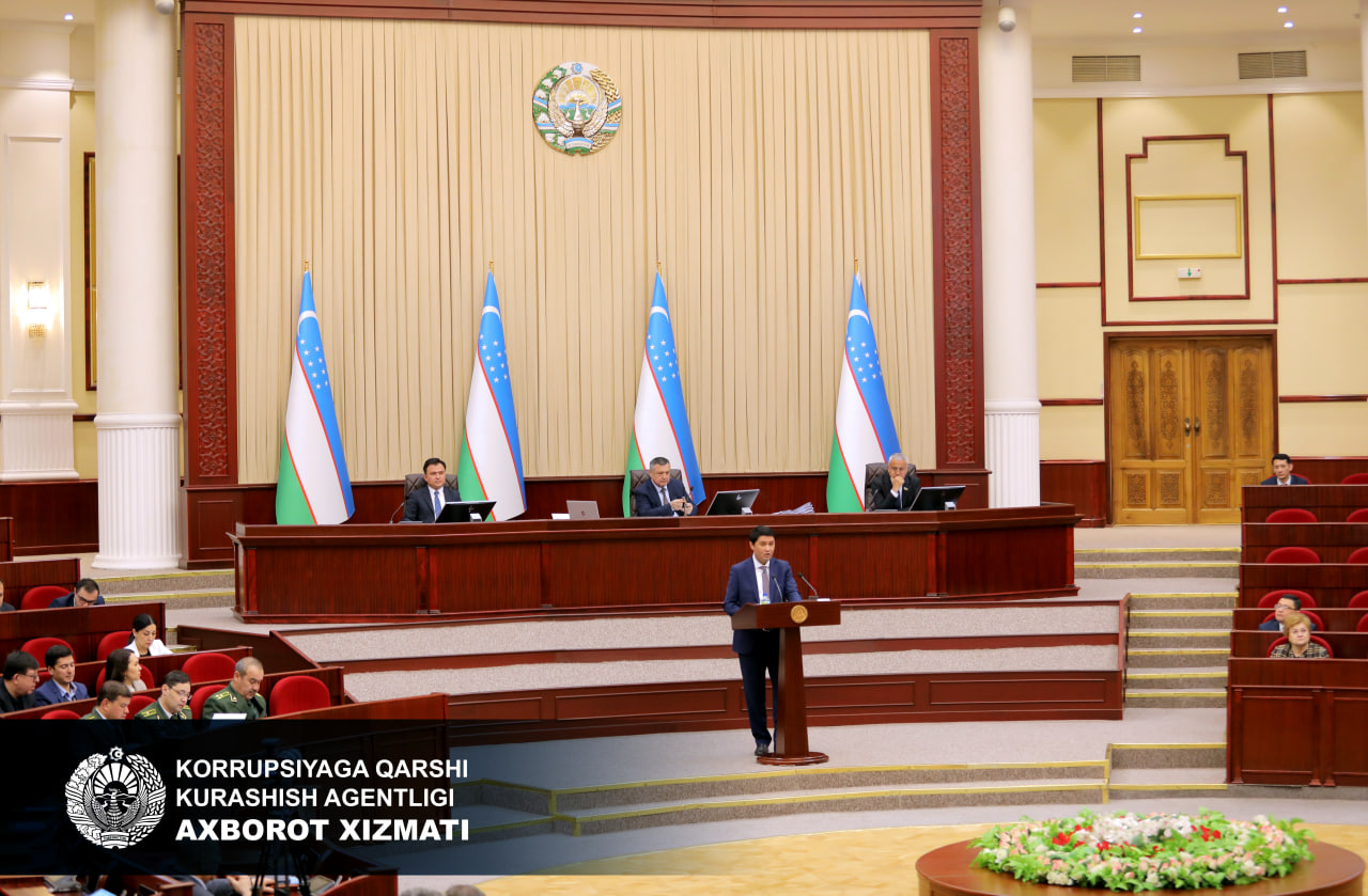 Депутаты рассмотрели Национальный доклад о борьбе с коррупцией в Республике Узбекистан